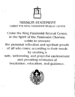 Item 1 Mission Statement